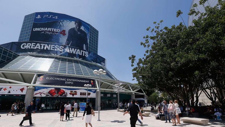 Het Los Angeles Convention Center, waar de E3 deze week wordt gehouden. Beeld afp