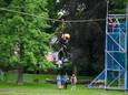 De kinderen konden zich dan toch uitleven op de Buitenspeeldag in het Hanssenspark.