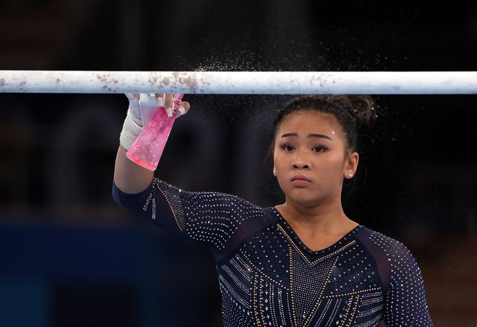 Sunisa Lee lors des JO de Tokyo à l'été dernier.