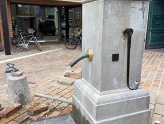 Waterpomp op de Markt doet 't weer