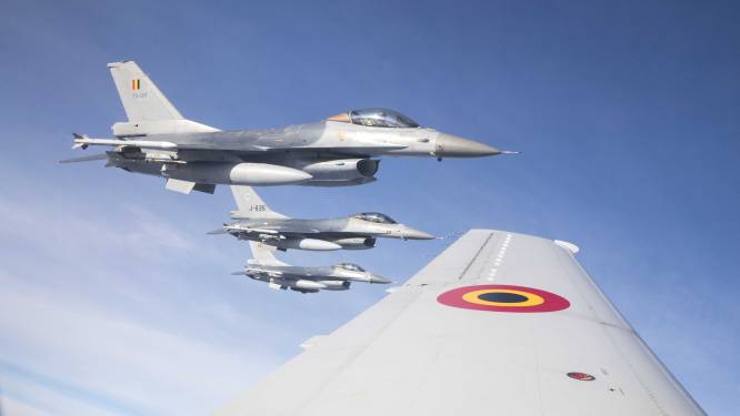 Belgische F-16's onderscheppen Russische bommenwerpers boven Noordzee
