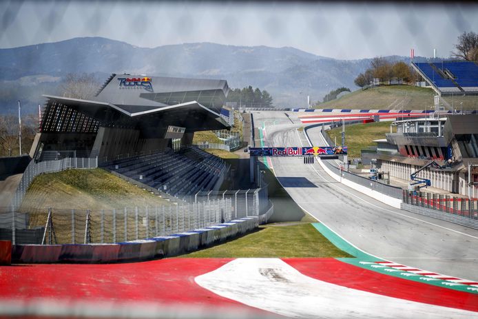 De start en finish van de Red Bull Ring Race in het Oostenrijkse Spielberg.