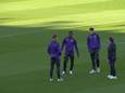 De spelers van Fiorentina gingen het Brugse veld al even inspecteren.
