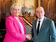 Huidig burgemeester Piet Buyse en eerste schepen Leen Dierick.