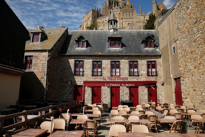 Het gesloten restaurant De Oude Herberg.