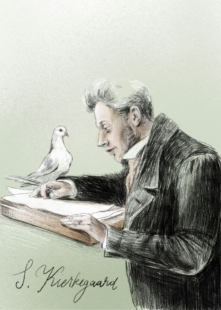 Karl Verstrynge: ‘Kierkegaard leert ons dat de overschatting van onszelf als mens gevaarlijk is.’ Beeld Penelope Deltour