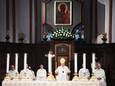 Cardinal Kazimierz Nycz woont een kerkdienst bij in de Poolse hoofdstad Warschau.