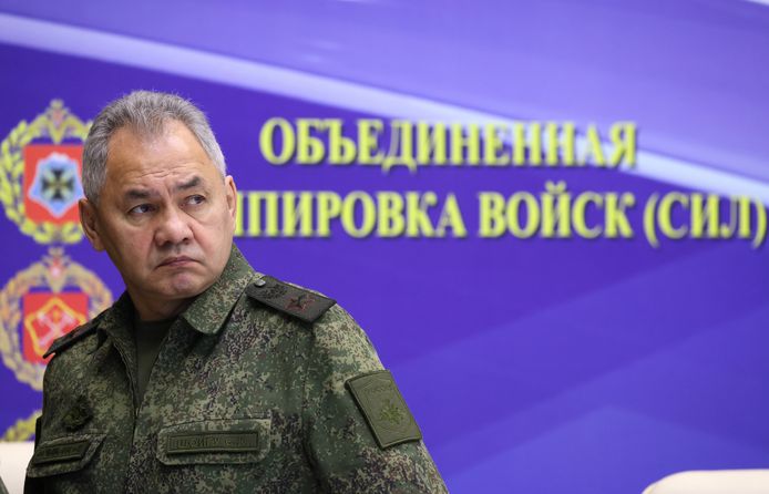 Присутствовал также министр обороны Сергей Шойгу.
