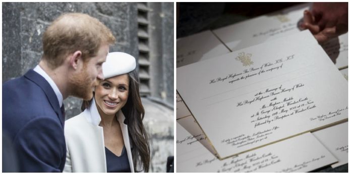 Prins Harry en Meghan Markle versturen hun uitnodigingen.
