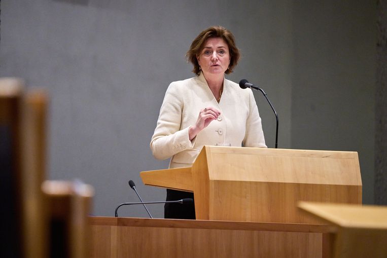Karien van Gennip, minister van sociale zaken en werkgelegenheid, stelt hervormingen Wia verder uit. Beeld Phil Nijhuis