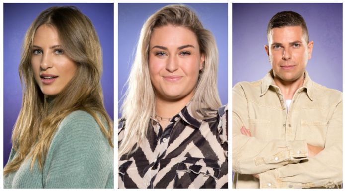 Big Brother - finalisten Liese, Jill en Nick.