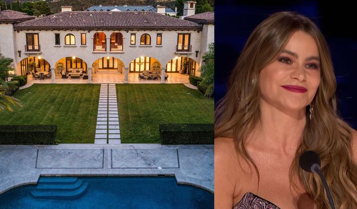 BINNENKIJKEN. In deze statige villa bekomt Sofia Vergara van al haar familieleed | Celebrities | hln.be