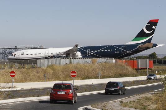 Het privévliegtuig van Khadaffi stond jarenlang in Perpignan geparkeerd.