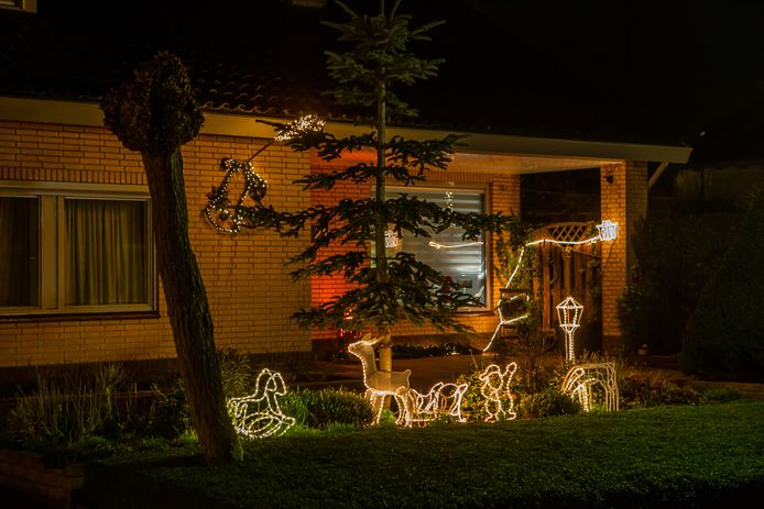 Kerstverlichting Wilhelminapark in Zevenbergen
