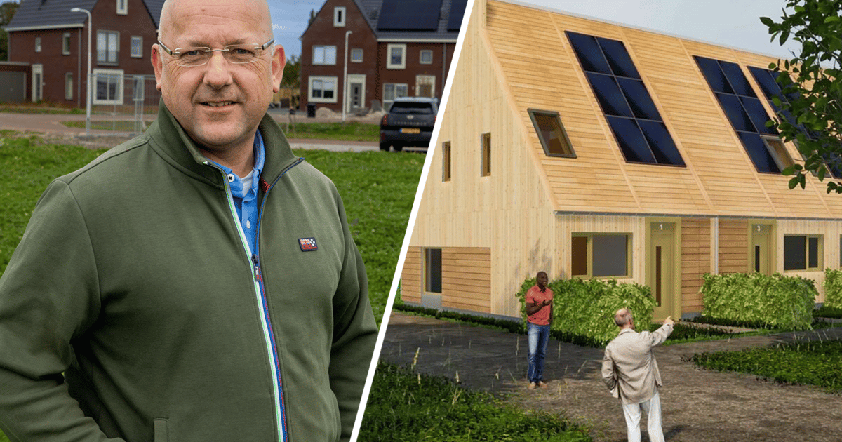 In eco-rijtjeshuizen in Marknesse spoelen bewoners de WC door met regenwater: ‘Alleen de fundering i