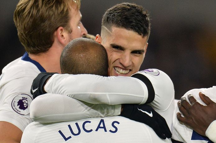Kane, Lamela en Lucas scoorden voor Tottenham op Molineux.