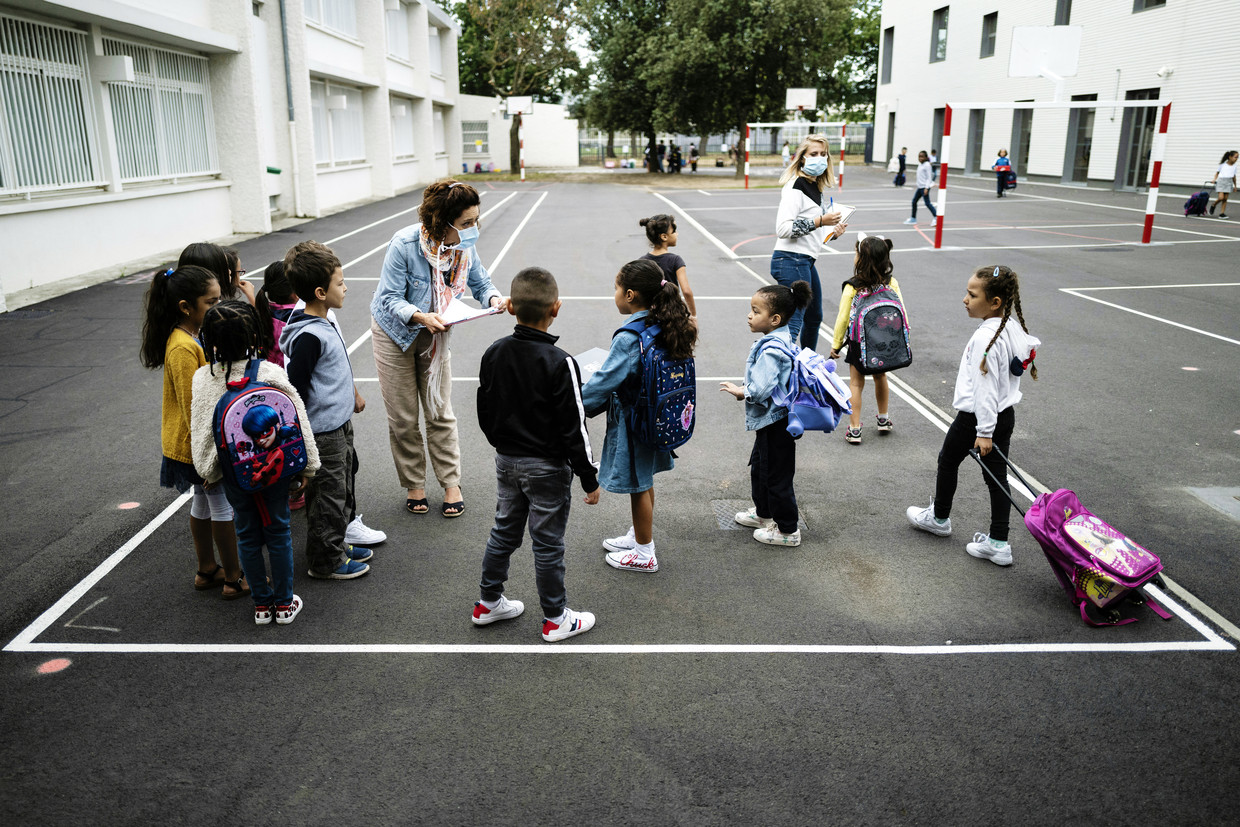 Een school in het Franse Toulouse.  Beeld AFP