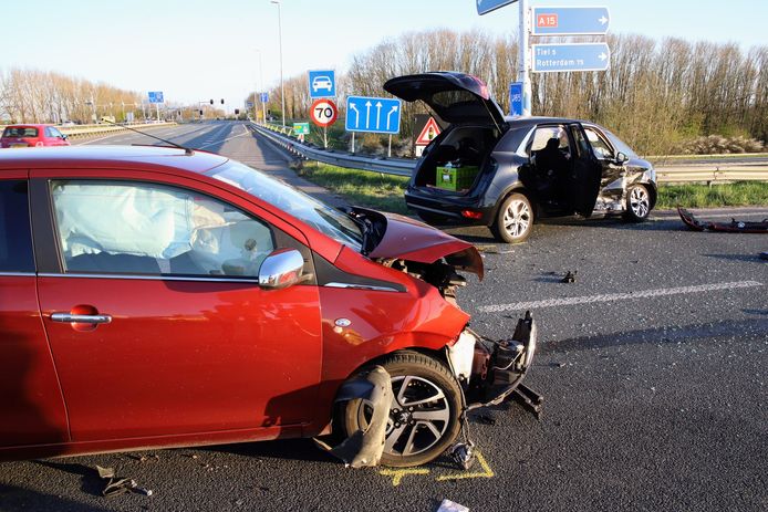 De auto's raakten total loss