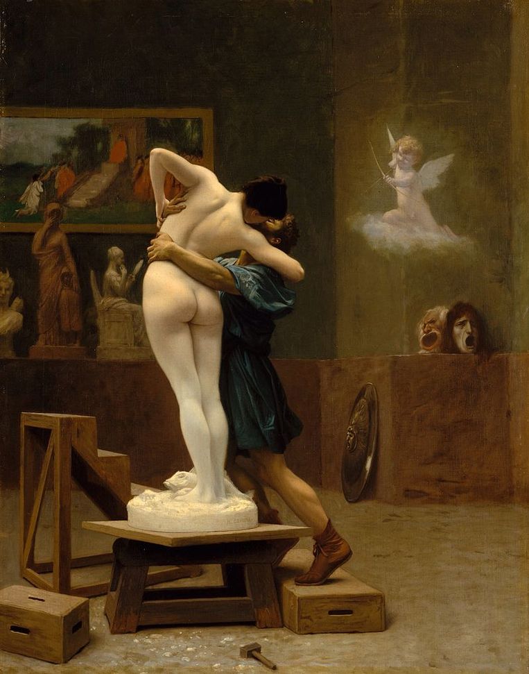 Jean-Léon Gérôme: Pygmalion en Galatea. Beeld 