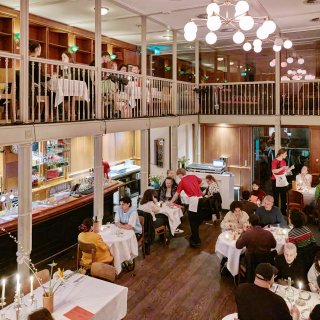 At jazz club and restaurant Contra, Mara Grimm doesn't have to worry about dancing on the table (8-)