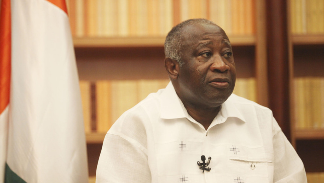 Laurent Gbagbo, zittend president van Ivoorkust. Beeld ap