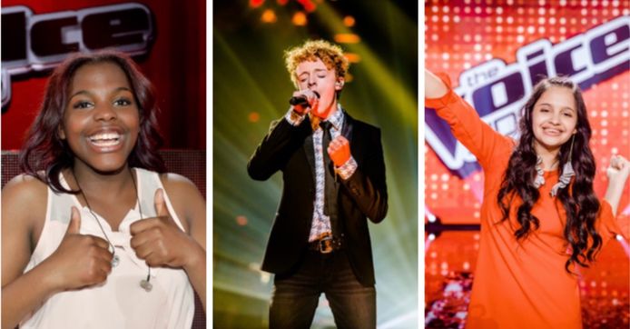 De winnaars van 'The Voice Kids'.