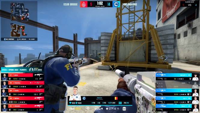 EClub Brugge moet naar herkansing in play-offs Counter-Strike-competitie