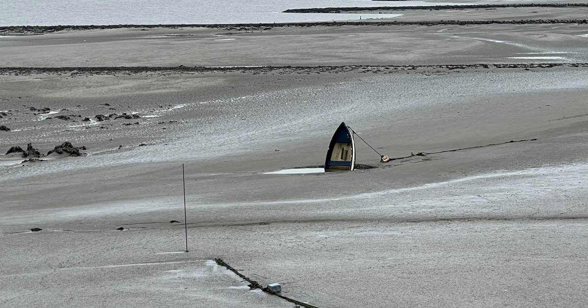 MIJN FOTO | Geen verdronken land maar een verdronken bootje