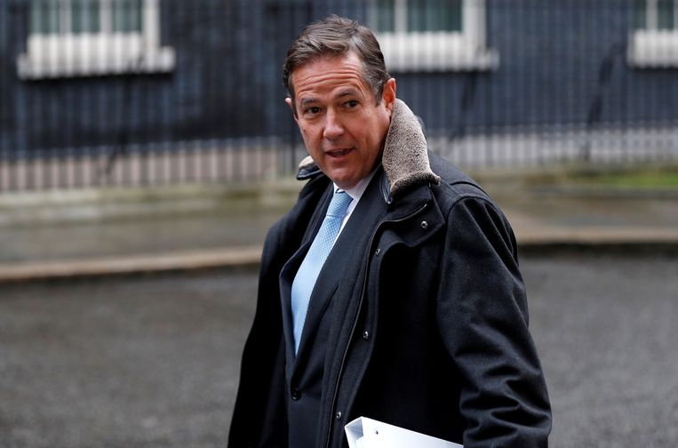 Barclaysbaas Jes Staley komt begin januari 2018 aan bij Downing Street 10. Zijn naam duikt op in het onderzoek naar zedendelinquent Jeffrey Epstein.  Beeld REUTERS