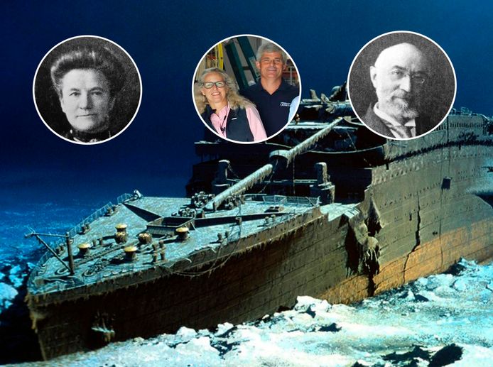 Het echtpaar Straus, dat omkwam op de Titanic, blijken de overgrootouders van Wendy Rush de vrouw van duikboot-bestuurder Stuckton Rush.