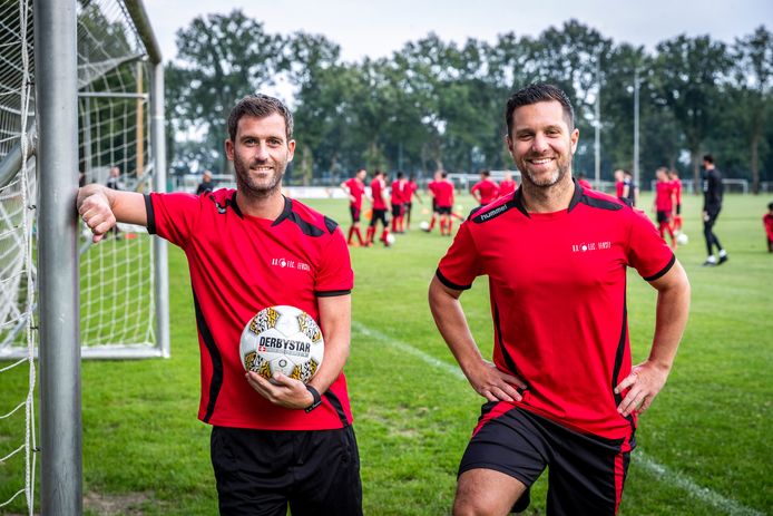 Bas Smulders (l) en Mike Thijssen bij EFC.