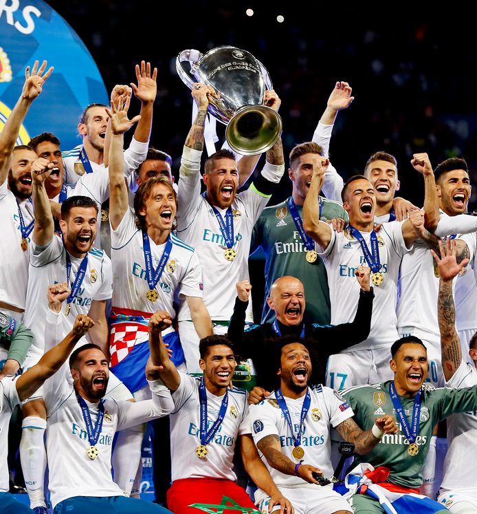 Real Madrid viert de derde Champions League-zege op rij.