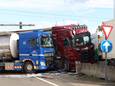 Vier vrachtwagens botsen op Hollands Complex in Waaslandhaven