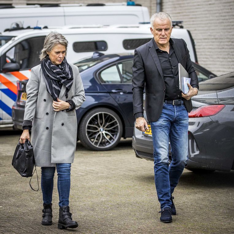 Berthie Verstappen en Peter R. de Vries. Beeld ANP