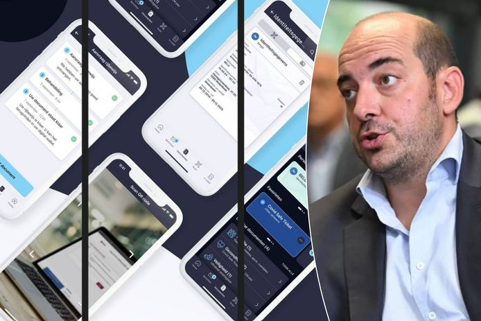 Staatssecretaris voor Digitalisering Mathieu Michel (MR) stelde MyGov voor, de nieuwe digitale portefeuille voor de smartphone die de overheid volgend jaar lanceert.