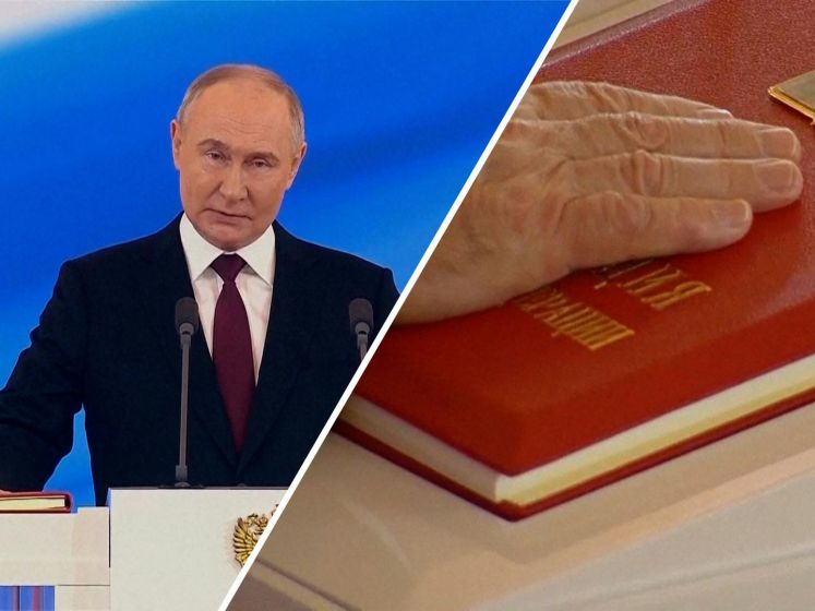 Poetin in Kremlin voor vijfde keer beëdigd als president