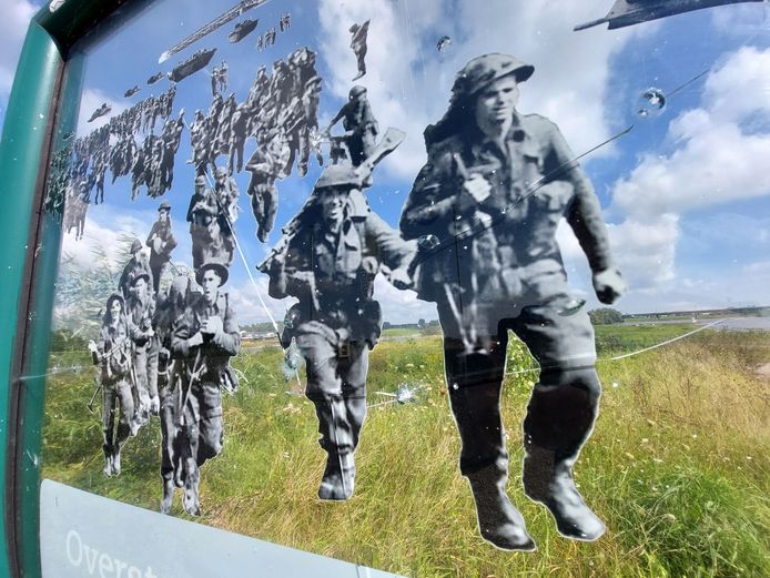 Het oorlogsmonument aan de Veerdam in Westervoort.