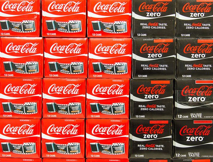 Aspartaam is een veelgebruikte zoetstof in onder meer lightfrisdranken zoals Coca-Cola Zero.
