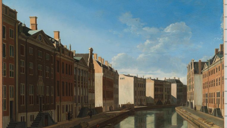 Gerrit Adriaensz. Berkheyde - Gezicht op de Gouden Bocht in de Herengracht Beeld Rijksmuseum Foto Carola van Wijk