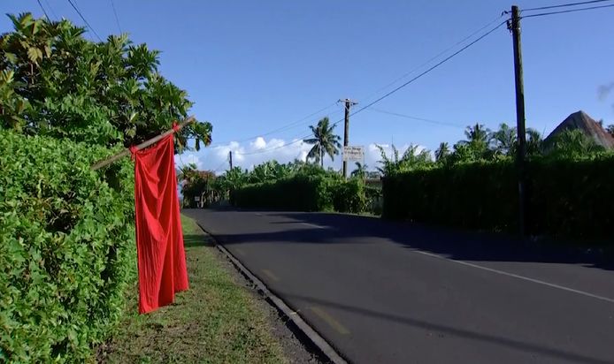 Een rode vlag moet de vaccinatieteams naar huizen leiden waar niet-ingeënte Samoanen wonen.