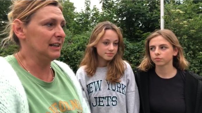 Inez, Itske en haar mama Inge getuigden over de paniek die ontstond.