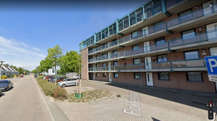 De Fokkerlaan, nabij de flat in de Van Graftstraat