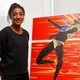 Nafi Thiam is gezicht van Memorial, maar pronkt ook op schilderij