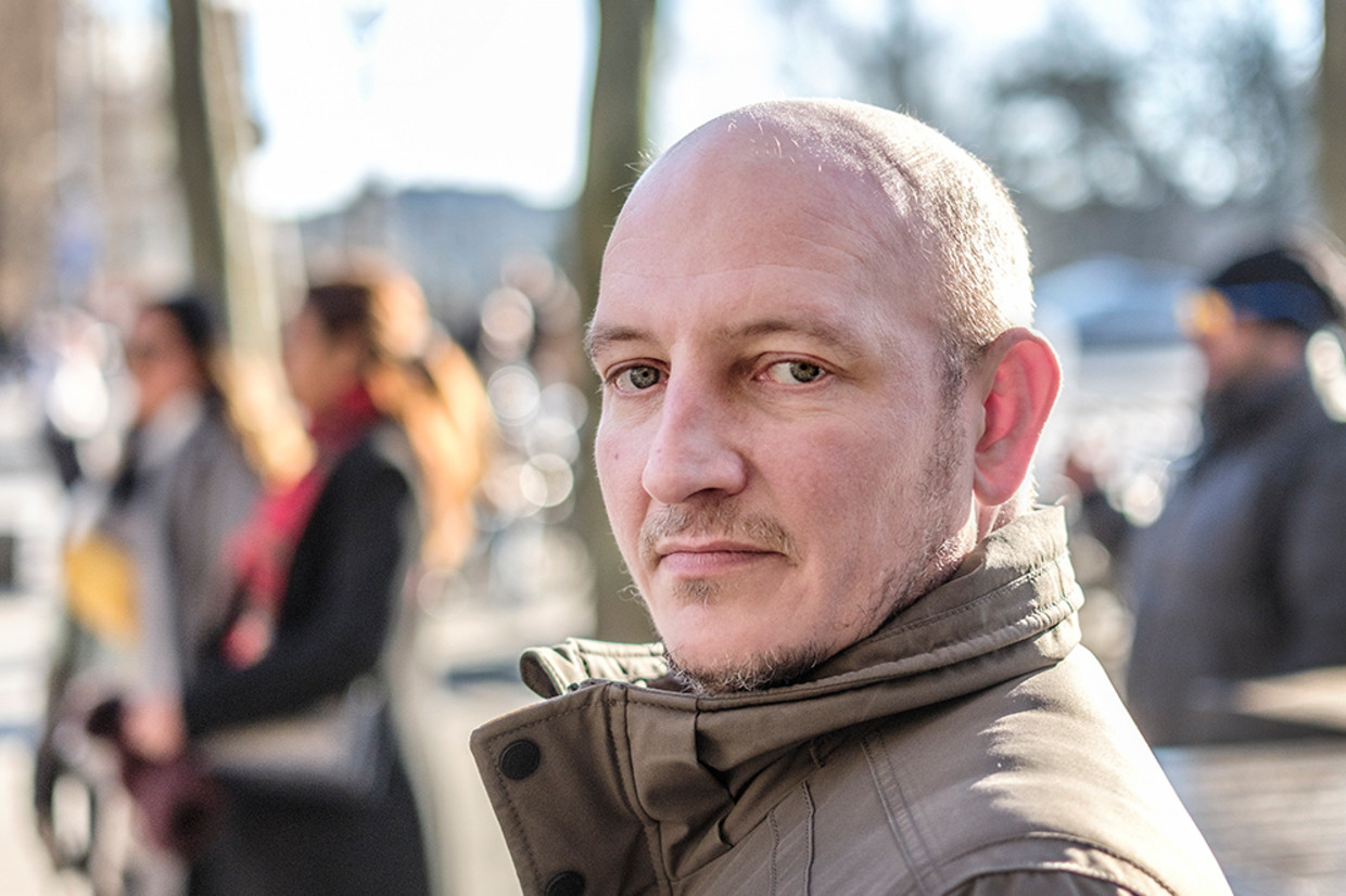 Joris van de Vliet: ‘Ik zou overspannen zijn, een slechtlopend bedrijf hebben en een problematische achtergrond kennen. Niks van waar’. Beeld Patrick Post