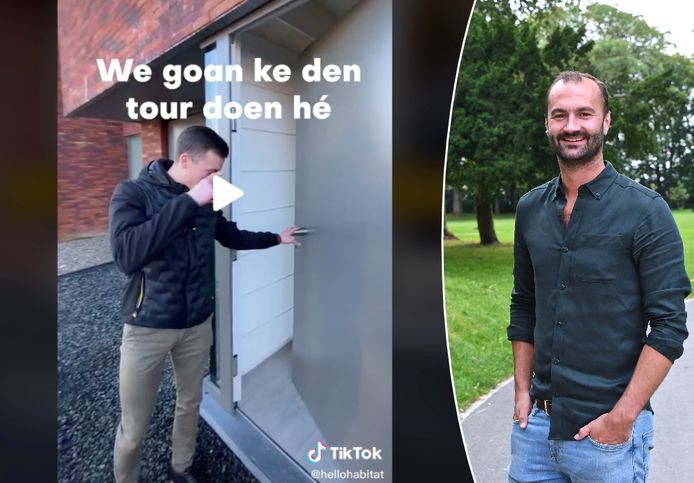 Emmanuel Louf (rechts) was met zijn immobedrijf Habitat een van de eersten in België om panden te verkopen via sociale media.