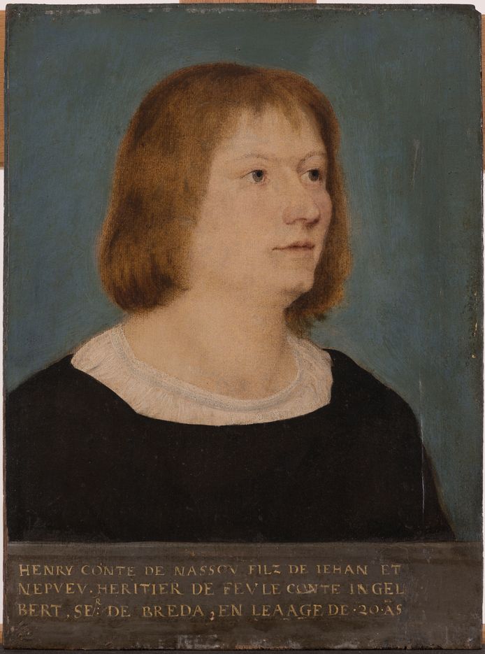 Portret van Hendrik III van Nassau-Breda op 20-jarige leeftijd. Sinds kort is het toegevoegd aan de vast presentatie "Het verhaal van Brabant' in het Noordbrabants Museum