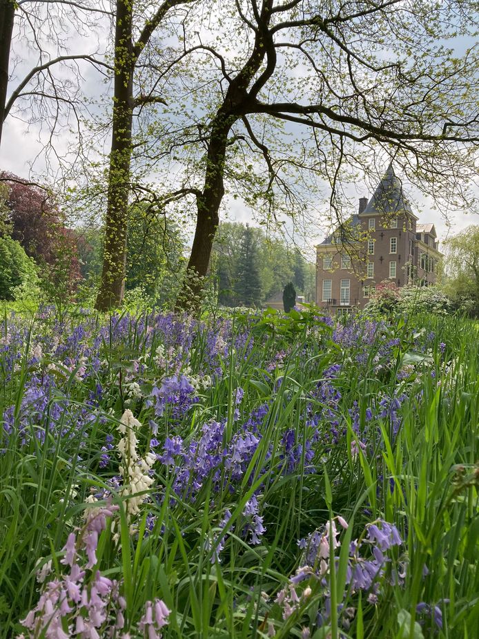 De kasteeltuin in de buurt van Laren