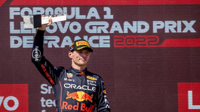 Verstappen wint GP van Frankrijk na zoveelste uitvalbeurt van Leclerc