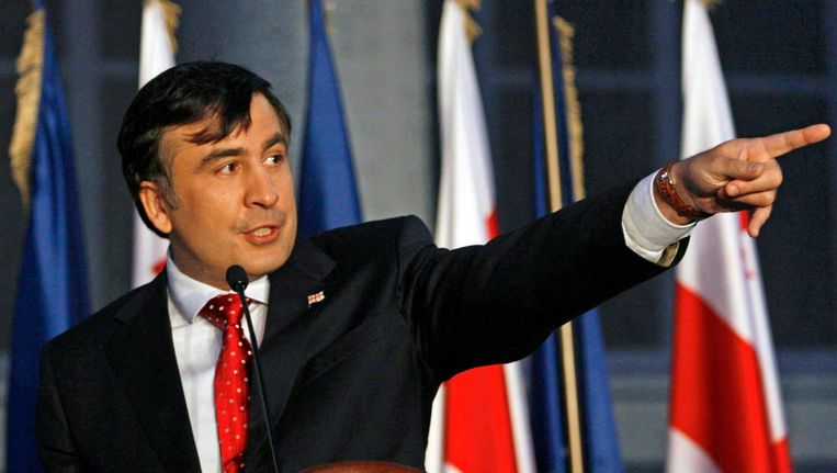 De voormalige Georgische president Michail Saakasjvili. Beeld ap