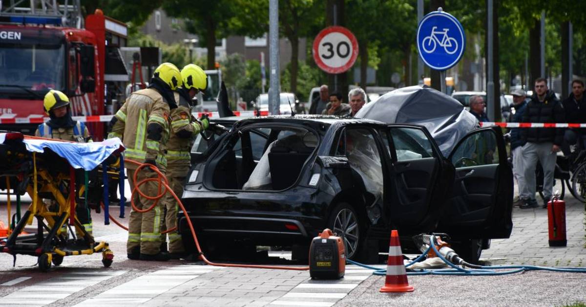 Persoon bekneld door ongeval op President Rooseveltlaan in Vlissingen.